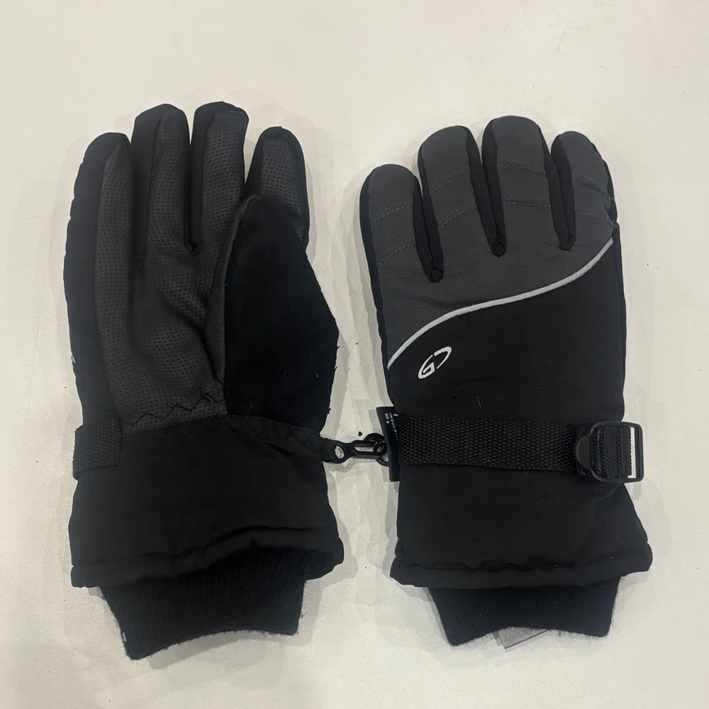 Champion Black and Gray Kids Mittens size S